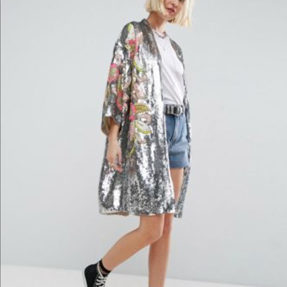 ISO.....ASOS sequin kimono
